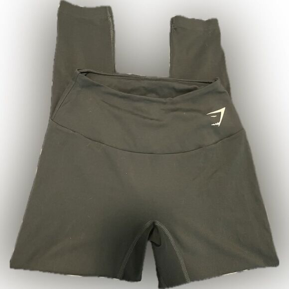 3/$60 Gymshark Green 7/8 Leggings - Extra Small, Stretchy - Picture 1 of 2